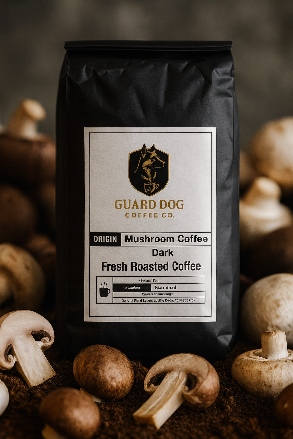 Coffee with Mushrooms Dark Roast