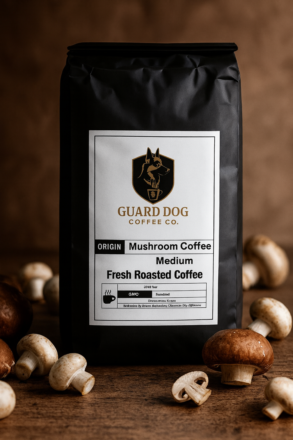 Coffee with Mushrooms Medium Roast